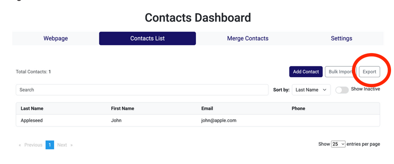 Email composition screen in Big Nest
